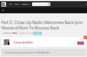 Blog Talk Radio interview Part 2